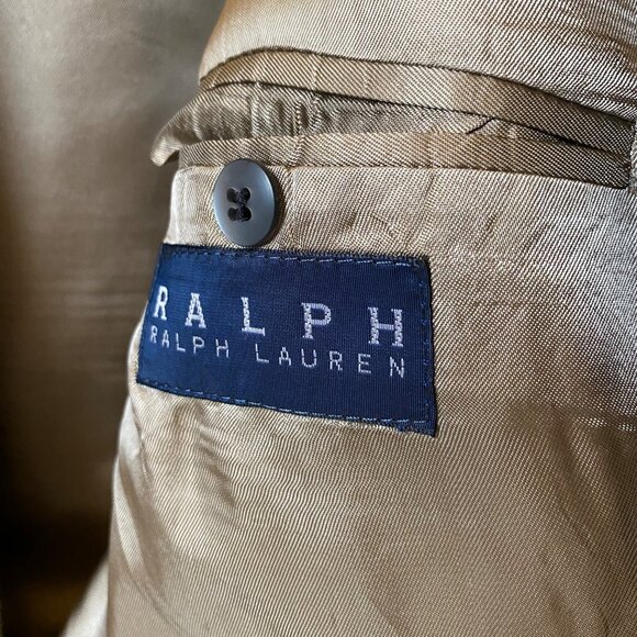 Ralph Lauren brown wool tweed sport jacket blazer 3 buttons office men 44T - Picture 7 of 9